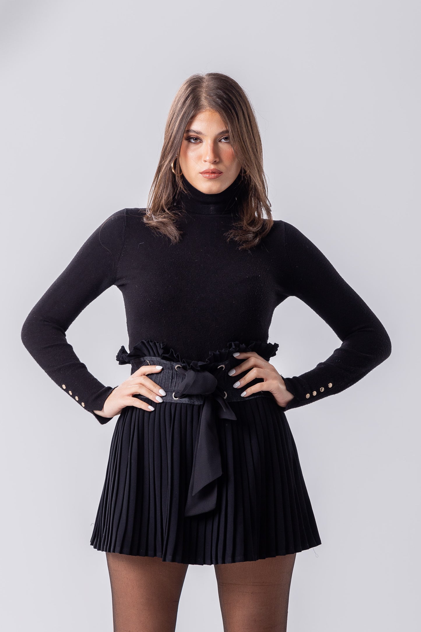 CÉLINE PLEATED SKIRT